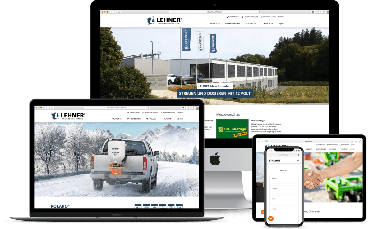 Webdesign-Referenz aus Heidelberg: Website für Lehner Maschinenbau
